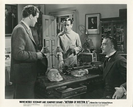 Dennis Morgan, Humphrey Bogart, John Litel - The Return of Doctor X - Lobby karty