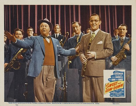 Jack Oakie, Benny Goodman - Sweet and Low-Down - Lobbykarten