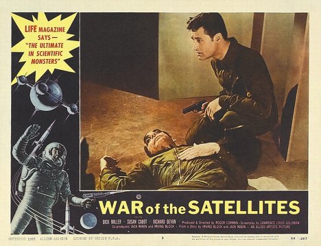 Richard Devon, Dick Miller - War of the Satellites - Lobby Cards
