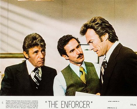 Harry Guardino, Bradford Dillman, Clint Eastwood - The Enforcer - Lobby karty