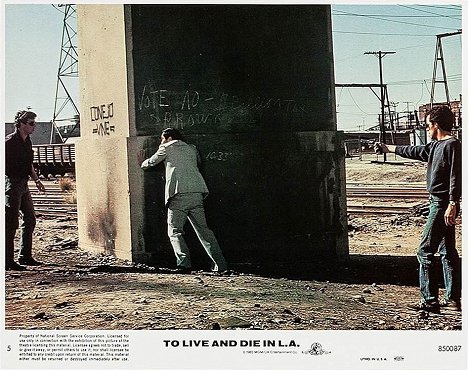 William Petersen, Michael Chong, John Pankow - Vivir y morir en Los Ángeles - Fotocromos