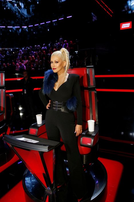 Christina Aguilera - The Voice - Tournage