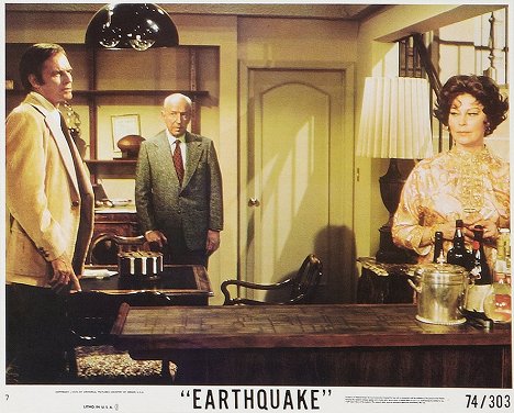 Charlton Heston, Lloyd Nolan, Ava Gardner - Trzęsienie ziemi - Lobby karty