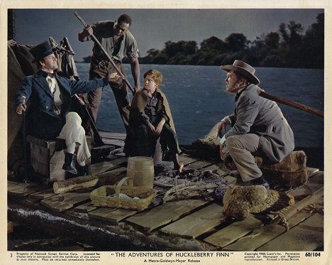 Tony Randall, Archie Moore, Mickey Shaughnessy - Las aventuras de Huckleberry Finn - Fotocromos