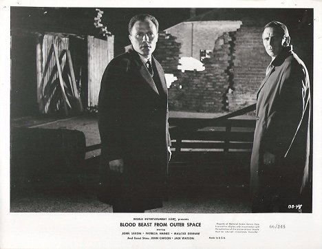 Stanley Meadows, Alfred Burke - The Night Caller - Lobby karty