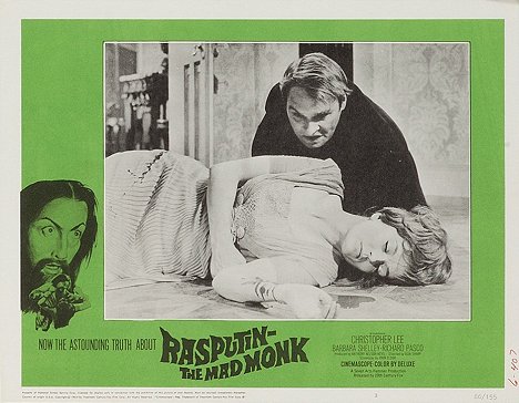 Dinsdale Landen, Barbara Shelley - Rasputin: The Mad Monk - Lobbykaarten