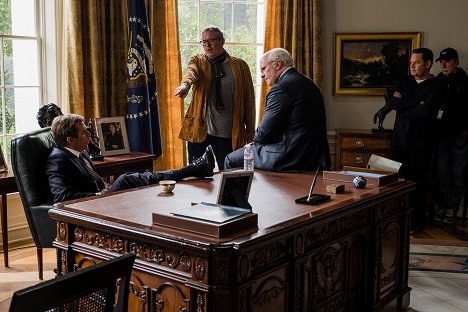 Sam Rockwell, Adam McKay, Christian Bale - Viceprezident - Z nakrúcania