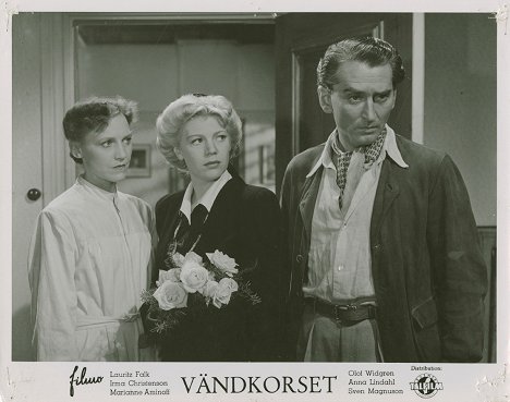 Anna Lindahl, Irma Christenson, Lauritz Falk - Vändkorset - Lobby Cards