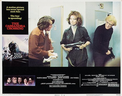 Martin Sheen, Sophia Loren, Richard Harris - The Cassandra Crossing - Lobby karty