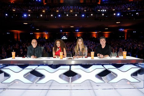 Howie Mandel, Melanie Brown, Heidi Klum, Simon Cowell - America's Got Talent: The Champions - Forgatási fotók