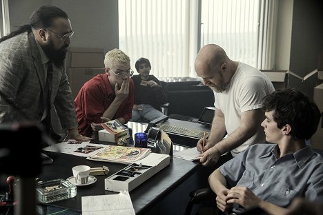 Asim Chaudhry, Will Poulter, David Slade, Fionn Whitehead - Black Mirror: Bandersnatch - Dreharbeiten