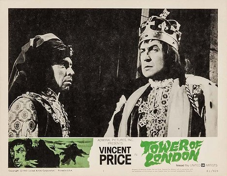Michael Pate, Vincent Price - De Tower van Londen - Lobbykaarten