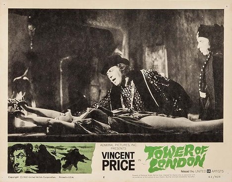 Vincent Price, Michael Pate - Der Massenmörder von London - Lobbykarten