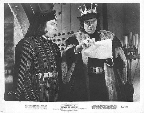 Michael Pate, Vincent Price - Tower of London - Lobby Cards