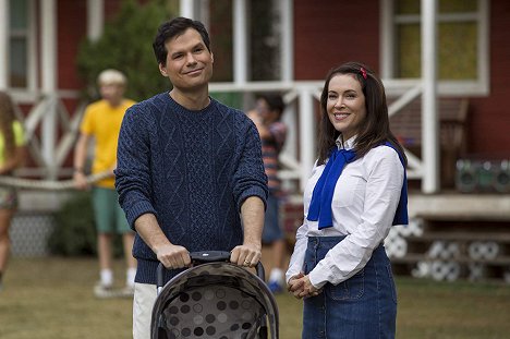 Adam Scott, Alyssa Milano - Wet Hot American Summer: 10 Years Later - Softball - Photos