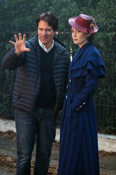 Rob Marshall, Emily Blunt - Le Retour de Mary Poppins - Tournage