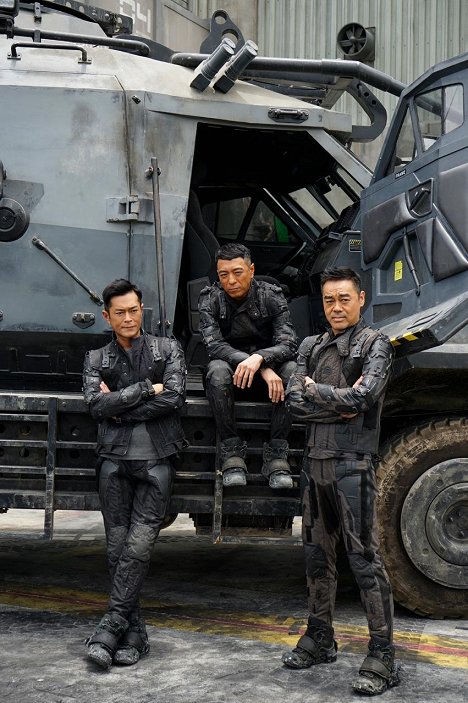 Louis Koo, Philip Keung, Sean Lau - Ming ri zhan ji - Dreharbeiten