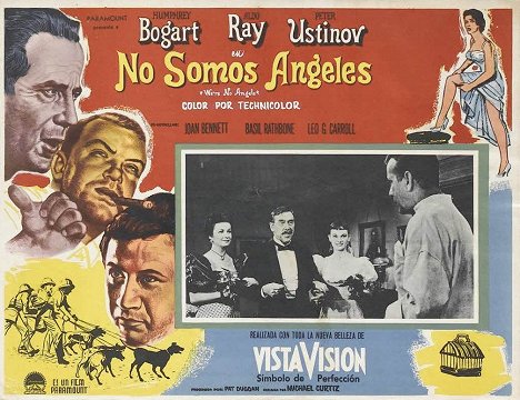 Joan Bennett, Leo G. Carroll, Gloria Talbott, Humphrey Bogart - No somos ángeles - Fotocromos