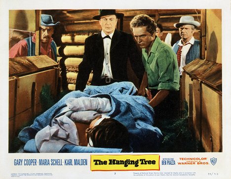 Gary Cooper, Ben Piazza - The Hanging Tree - Lobby karty