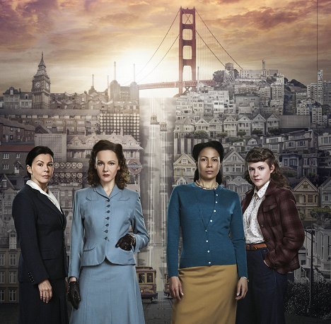 Julie Graham, Rachael Stirling, Crystal Balint, Chanelle Peloso - The Bletchley Circle: San Francisco - Promo