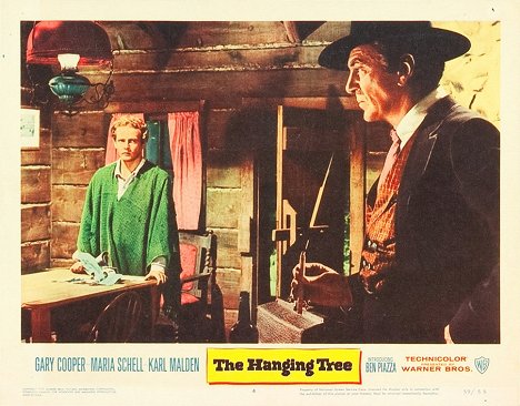 Ben Piazza, Gary Cooper - The Hanging Tree - Lobby karty