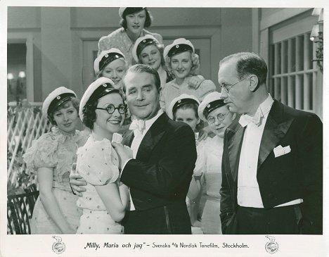 Marguerite Viby, Ernst Eklund, Gösta Cederlund - Milly, Maria och jag - Cartes de lobby