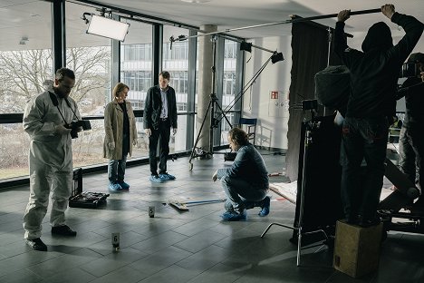 Dagmar Manzel, Fabian Hinrichs, Andreas Leopold Schadt - Tatort - Ein Tag wie jeder andere - Kuvat kuvauksista