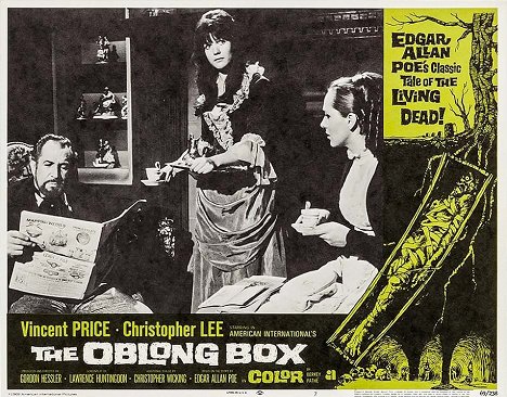 Vincent Price, Sally Geeson, Hilary Heath - The Oblong Box - Vitrinfotók