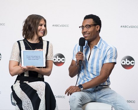 The cast and executive producers of ABC’s “Whiskey Cavalier” addressed the press at the 2019 TCA Winter Press Tour, at The Langham Huntington, in Pasadena, California - Lauren Cohan, Tyler James Williams - Whiskey Cavalier - Events