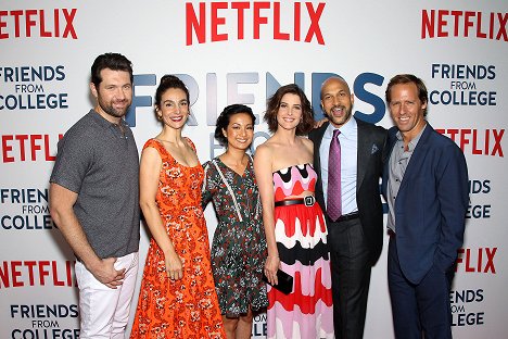 Netflix Original Series "Friends From College" Premiere, held at the AMC Loews 34th Street on Monday, June 26th, 2017, in New York, NY - Billy Eichner, Annie Parisse, Jae Suh Park, Cobie Smulders, Keegan-Michael Key, Nat Faxon - Przyjaciele z uniwerku - Season 1 - Z imprez