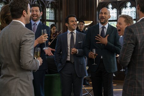 Billy Eichner, Fred Savage, Keegan-Michael Key, Greg Germann - Friends from College - The Engagement Party - Photos