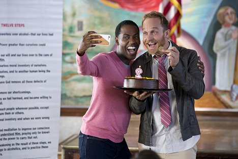 Baron Vaughn, Ethan Embry - Grace and Frankie - The Labels - Photos