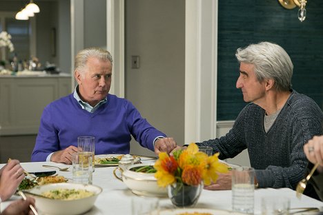 Martin Sheen, Sam Waterston - Grace and Frankie - The Dinner - Photos