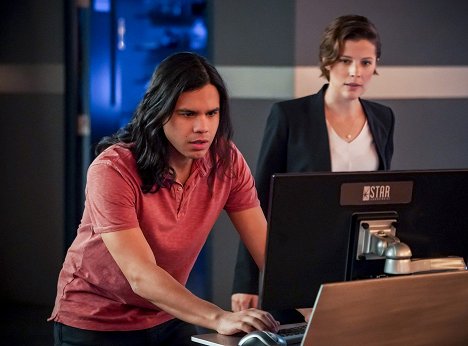 Carlos Valdes, Audrey Marie Anderson - The Flash - King Shark vs. Gorilla Grodd - Photos