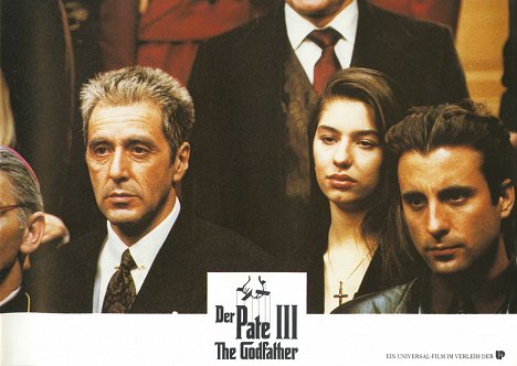 Al Pacino, Sofia Coppola, Andy Garcia - Le Parrain - 3ème partie - Cartes de lobby