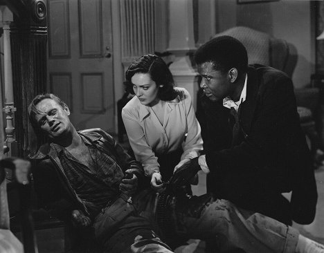 Richard Widmark, Linda Darnell, Sidney Poitier - No Way Out - Photos