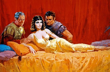 Rex Harrison, Elizabeth Taylor, Richard Burton - Gladiateur, glaive et fantasmes - Van film