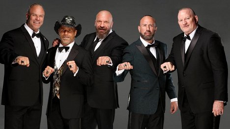 Monty Sopp, Shawn Michaels, Paul Levesque, Sean Waltman, Brian James - WWE Hall of Fame 2019 - Promóció fotók