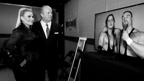 Natalie Neidhart, Bret Hart - WWE Hall of Fame 2019 - Del rodaje
