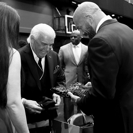 Ric Flair, Paul Levesque - WWE Hall of Fame 2019 - Del rodaje