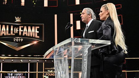 Bret Hart, Natalie Neidhart - WWE Hall of Fame 2019 - Filmfotos