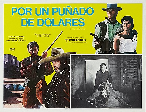 Gian Maria Volonté, Mario Brega, Margarita Lozano, Clint Eastwood, Marianne Koch - A Fistful of Dollars - Lobby Cards