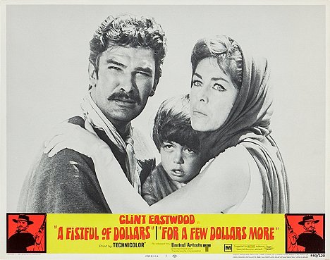 Daniel Martín, Nino Del Arco, Marianne Koch - A Fistful of Dollars - Lobby Cards