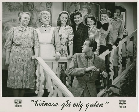 Elsa Ebbesen, Naima Wifstrand, Margareta Fahlén, Curt Masreliez - Kvinnan gör mig galen - Lobbykaarten