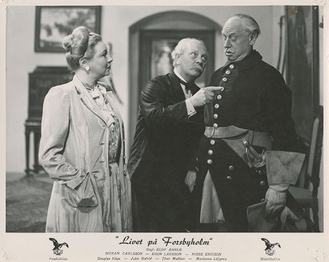 Marianne Löfgren, John Botvid, Thor Modéen - Life at Forsbyholm Manor - Lobby Cards