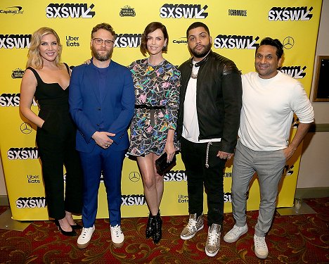 The Long Shot screening at the Paramount Theater during the 2019 SXSW Conference And Festival on March 9, 2019 in Austin, Texas. - June Diane Raphael, Seth Rogen, Charlize Theron, O'Shea Jackson Jr., Ravi Patel - Seduz-me se és Capaz - De eventos