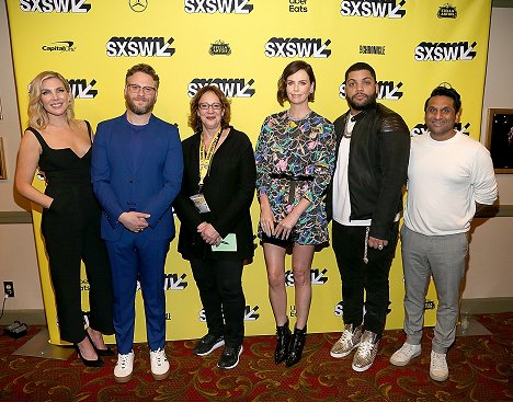 The Long Shot screening at the Paramount Theater during the 2019 SXSW Conference And Festival on March 9, 2019 in Austin, Texas. - June Diane Raphael, Seth Rogen, Charlize Theron, O'Shea Jackson Jr., Ravi Patel - Seduz-me se és Capaz - De eventos