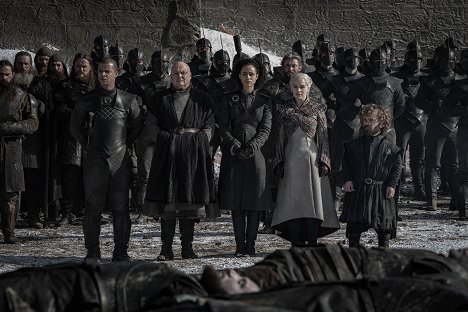 Jacob Anderson, Conleth Hill, Nathalie Emmanuel, Emilia Clarke, Peter Dinklage - Hra o trůny - Poslední ze Starků - Z filmu