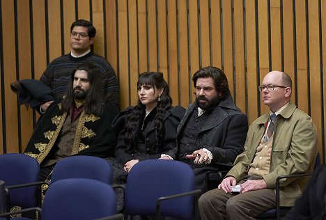 Harvey Guillen, Kayvan Novak, Natasia Demetriou, Matt Berry, Mark Proksch - What We Do in the Shadows - City Council - Photos