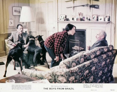 Gregory Peck, Jeremy Black, Laurence Olivier - The Boys from Brazil - Lobbykarten